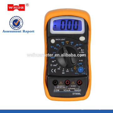 Multímetro digital DT858L com temperatura de luz de fundo